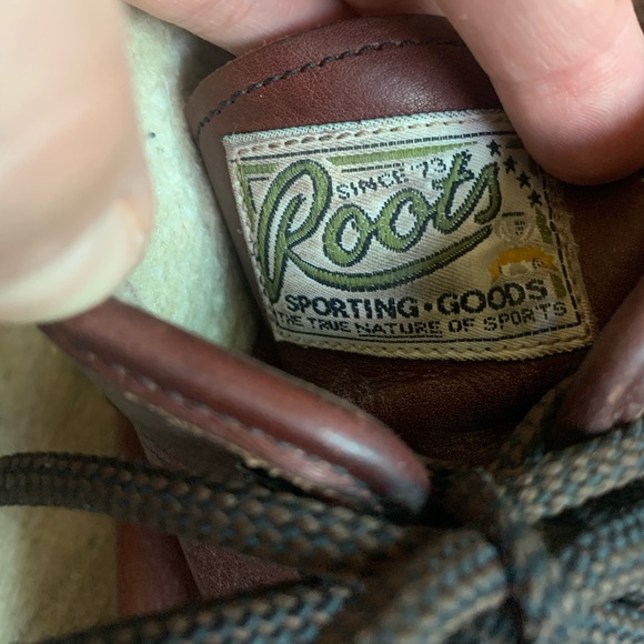 Roots Canada Boots Tuff Brown Leather Lace Up Lug Work Heavy Men 4.5 Women 6.5 - Picture 3 of 14